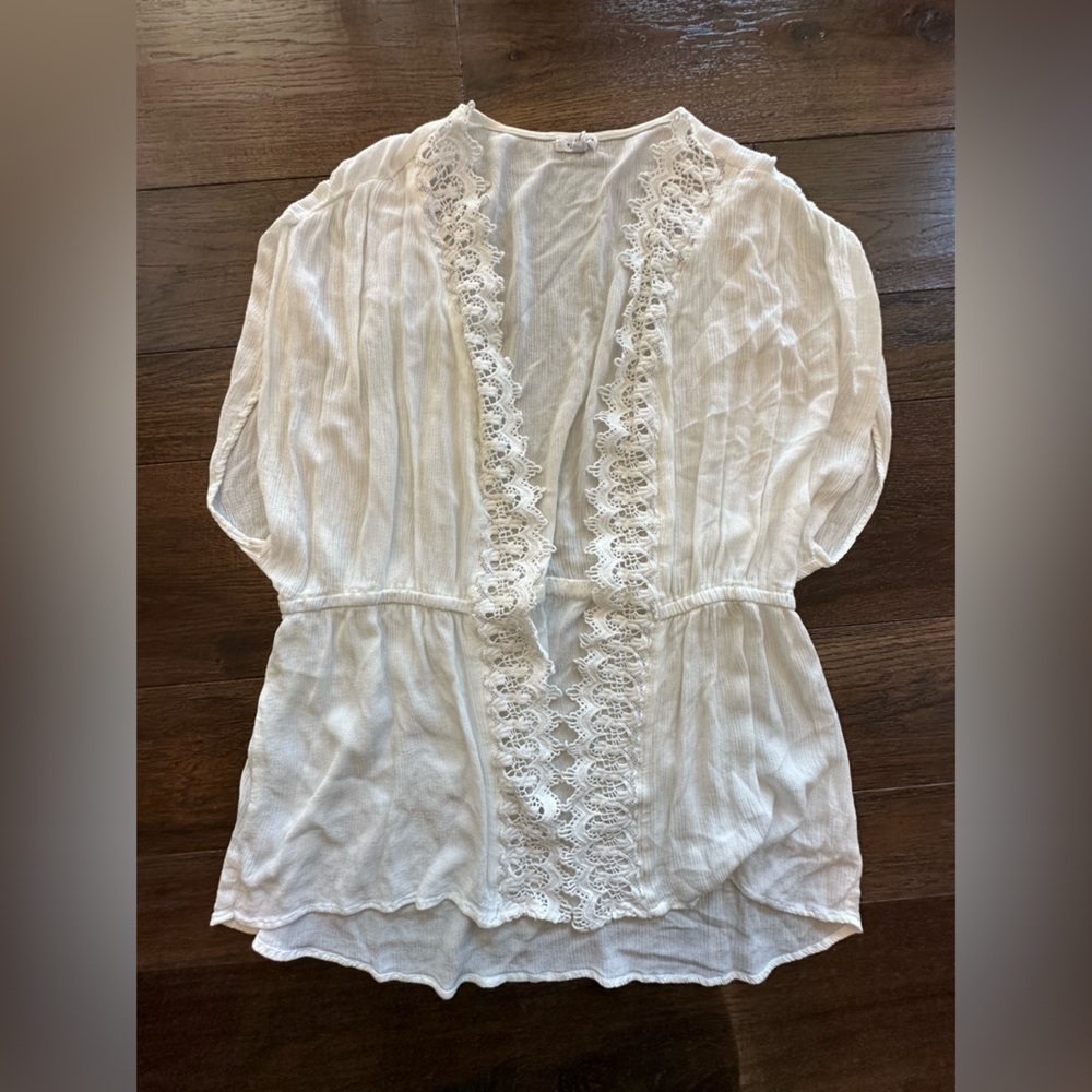 Eyeshadow White Gauze Cover up -L/XL